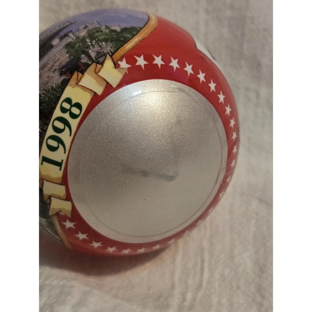 Vintage 1998 Korea‎ Namdaemun Christmas Ornament AGC USA South Korea Flag